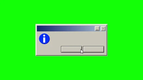 Pixel information dialog window cursor click animation Stockbeeldmateriaal 332273367