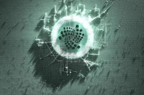 Pixel Iota Concept 스톡 일러스트