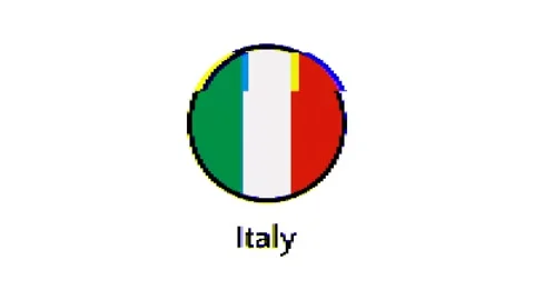 Pixel Italy flag with glitch effect on white background Stock Footage 246580434