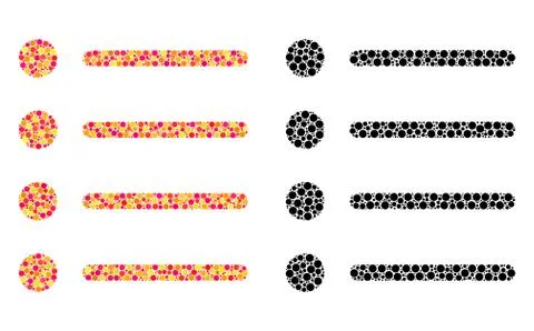 Pixel Items Mosaic Icons イラスト素材