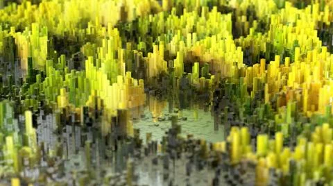 Pixel landscape Illustrazione stock