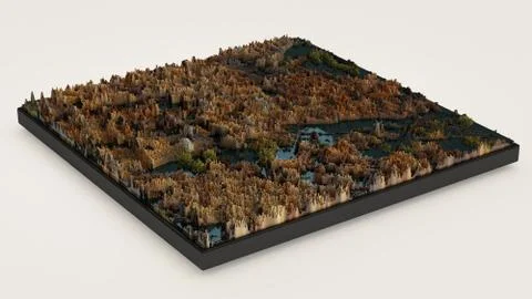 Pixel landscape Illustrazione stock