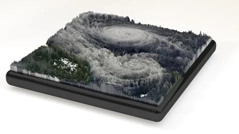 Pixel landscape Illustrazione stock