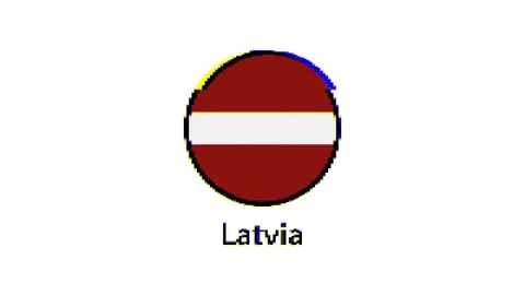 Pixel Latvia flag with glitch effect on white background Stock Footage 246580402