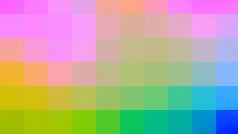 Pixel LCD Screen Retro Computer Animation Pixel Art Digital Screen Texture black Stock Footage 132355671