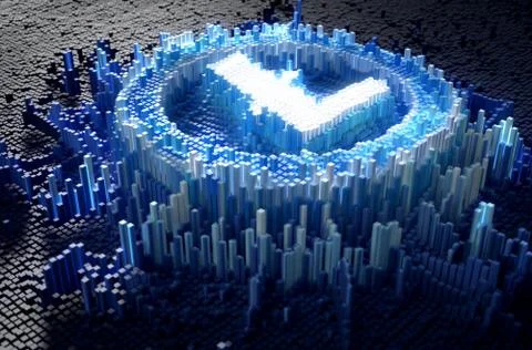 Pixel Litecoin Concept イラスト素材