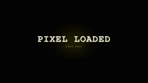 Pixel Loaded Text Animation - Retro Digital Glitch Effect with Vintage Style Stock Footage 331568386