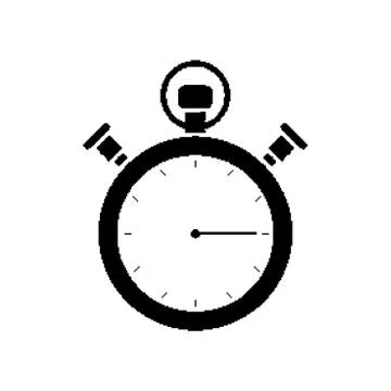 Pixel mechanical stopwatch Stock-Illustration