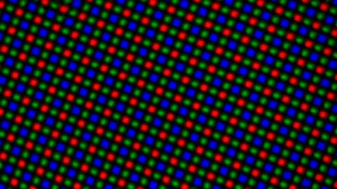 Pixel microscope abstract background. Futuristic 4K footage. Stock Footage 256819523