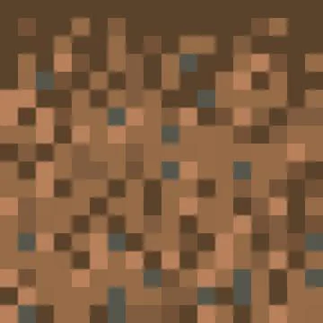 Pixel minecraft style land background. Concept of game ground pixelated Stock Illustration