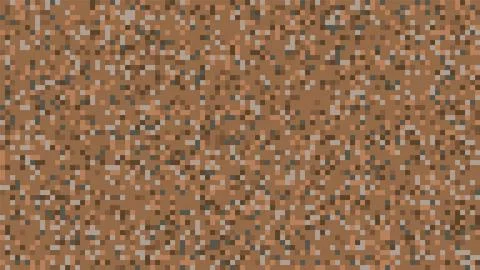 Pixel minecraft style land background. Concept of game ground pixelated Stock Illustration