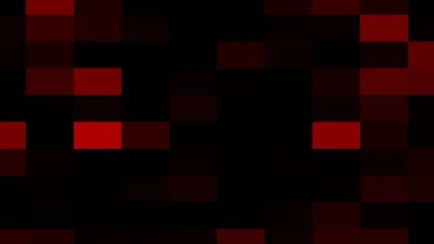 Pixel Mosaic Animation Background Black Red Moving Gradient Video stock 128653495