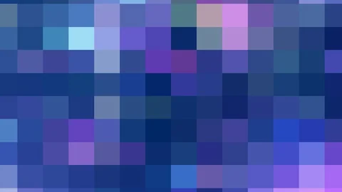 Pixel Mosaic Animation Background Dark Blue Purple Gradient 스톡 동영상 128653625