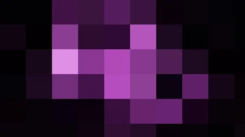 Pixel Mosaic Animation Background Dark Purple Gradient Stock Footage 128653650