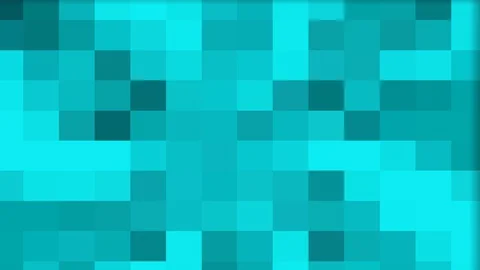 Pixel Mosaic Animation Background Green Blue Turquoise Gradient Видео 128653687