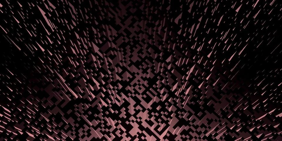 Pixel mosaic background grid abstract square texture geometry 3d illustration Stock-Illustration