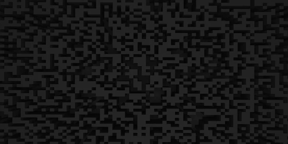 Pixel mosaic background grid abstract square texture geometry 3d illustration Stock Illustration