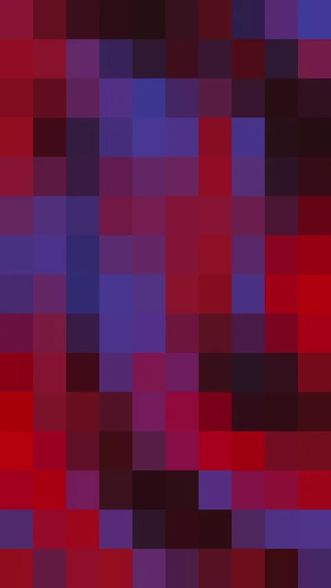 Pixel Mosaic Black Blue Red Multi Color Geometric Square Pattern Vertical Stock Footage 310347641