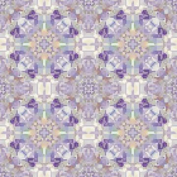 Pixel mosaic seamless pattern design, Repeat textile design. Fabric print Illustrazione stock