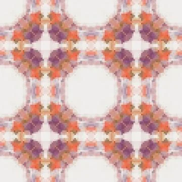 Pixel mosaic seamless pattern design, Repeat textile design. Fabric print Illustrazione stock