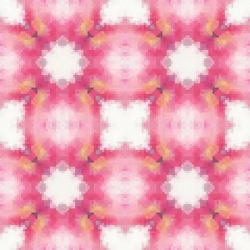 Pixel mosaic seamless pattern design, Repeat textile design. Fabric print Illustrazione stock