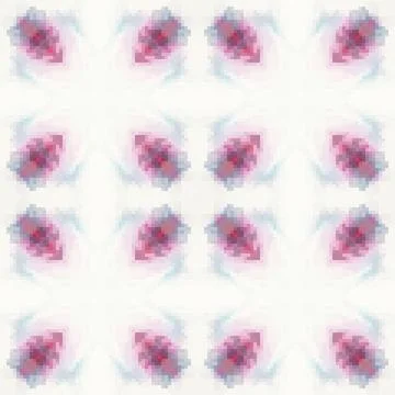 Pixel mosaic seamless pattern design, Repeat textile design. Fabric print 스톡 일러스트