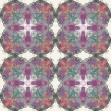 Pixel mosaic seamless pattern design, Repeat textile design. Fabric print Stock Illustration
