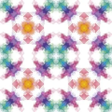 Pixel mosaic seamless pattern design, Repeat textile design. Fabric print Illustrazione stock