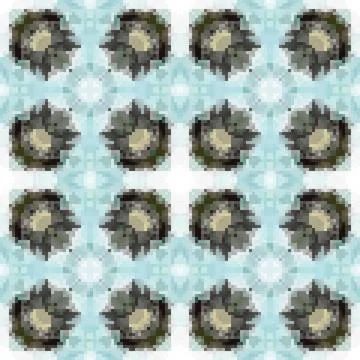 Pixel mosaic seamless pattern design, Repeat textile design. Fabric print Illustrazione stock