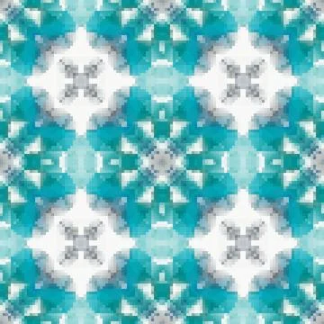 Pixel mosaic seamless pattern design, Repeat textile design. Fabric print Illustrazione stock