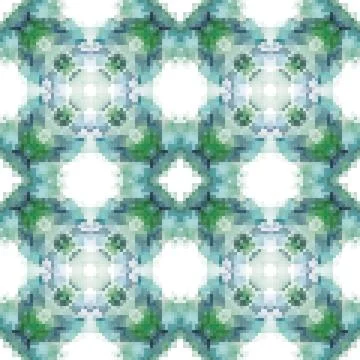Pixel mosaic seamless pattern design, Repeat textile design. Fabric print Stock Illustration
