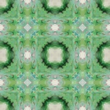 Pixel mosaic seamless pattern design, Repeat textile design. Fabric print Stock Illustration