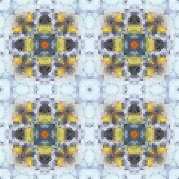 Pixel mosaic seamless pattern design, Repeat textile design. Fabric print Illustrazione stock