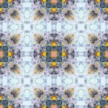 Pixel mosaic seamless pattern design, Repeat textile design. Fabric print 스톡 일러스트