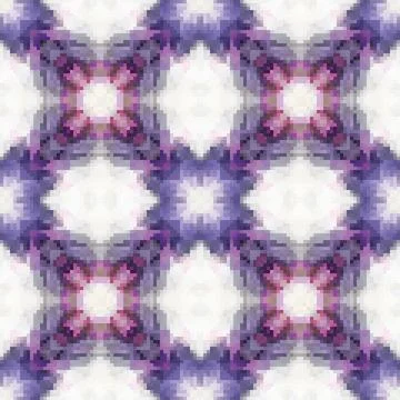 Pixel mosaic seamless pattern design, Repeat textile design. Fabric print Stock Illustration