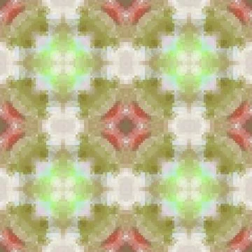 Pixel mosaic seamless pattern design, Repeat textile design. Fabric print イラスト素材