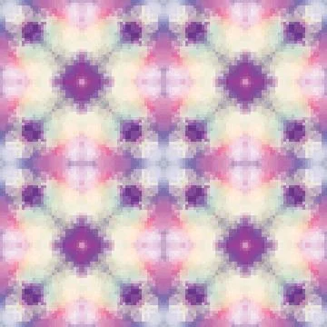 Pixel mosaic seamless pattern design, Repeat textile design. Fabric print Illustrazione stock