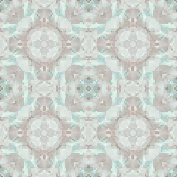 Pixel mosaic seamless pattern design, Repeat textile design. Fabric print イラスト素材