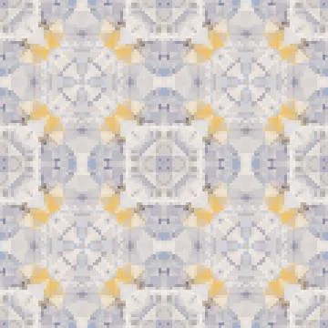 Pixel mosaic seamless pattern design, Repeat textile design. Fabric print Illustrazione stock