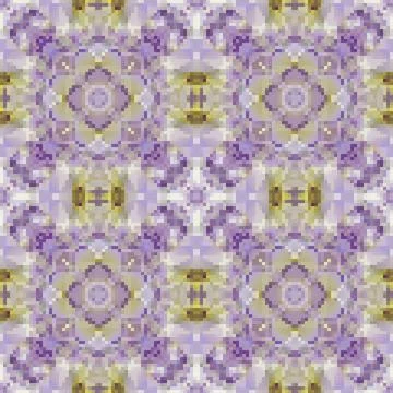 Pixel mosaic seamless pattern design, Repeat textile design. Fabric print Illustrazione stock