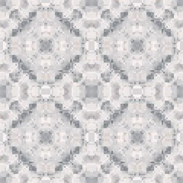 Pixel mosaic seamless pattern design, Repeat textile design. Fabric print Stock Illustration
