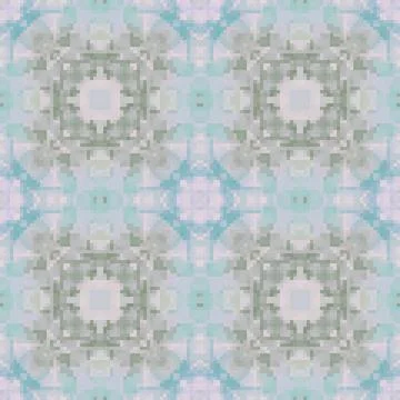 Pixel mosaic seamless pattern design, Repeat textile design. Fabric print 스톡 일러스트