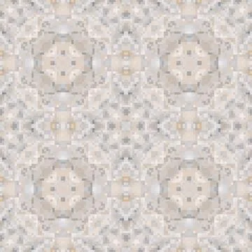 Pixel mosaic seamless pattern design, Repeat textile design. Fabric print Stock Illustration