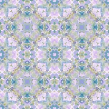 Pixel mosaic seamless pattern design, Repeat textile design. Fabric print 库存插图