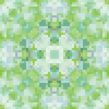 Pixel mosaic seamless pattern design, Repeat textile design. Fabric print Stock Illustration