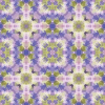 Pixel mosaic seamless pattern design, Repeat textile design. Fabric print Illustrazione stock