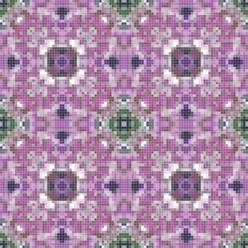 Pixel mosaic seamless pattern design, Repeat textile design. Fabric print Stock Illustration