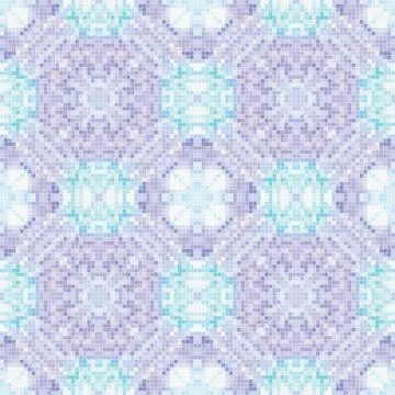 Pixel mosaic seamless pattern design, Repeat textile design. Fabric print Stock Illustration