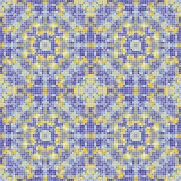 Pixel mosaic seamless pattern design, Repeat textile design. Fabric print Illustrazione stock