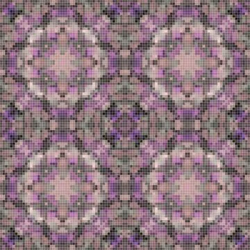 Pixel mosaic seamless pattern design, Repeat textile design. Fabric print Illustrazione stock